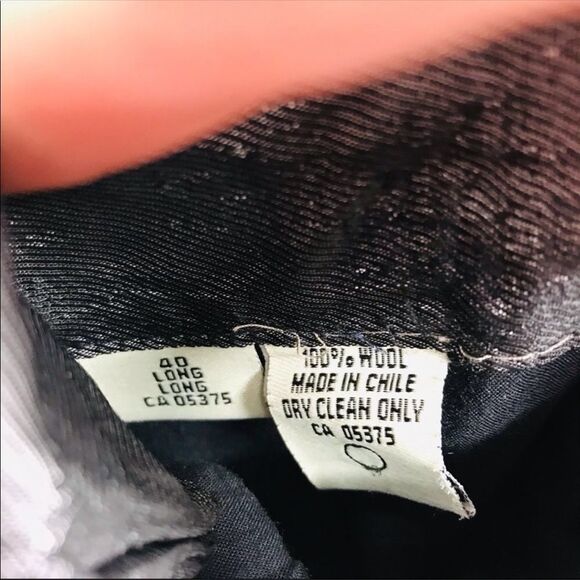 Wilke-rodriguez | Vintage Pinstripe Denim Look Suit Jacket - Picture 7 of 7